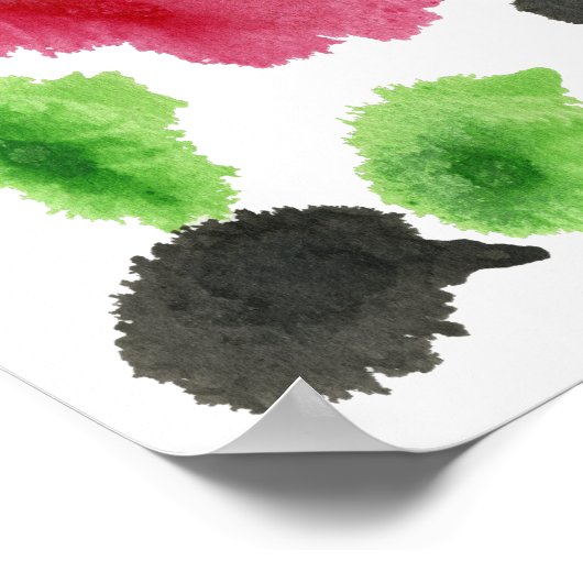 Rorschach Inkblot Test Fun Art Poster (Hoek)