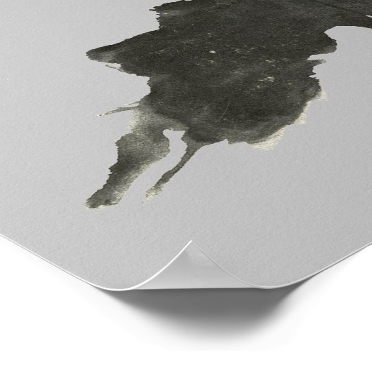 Rorschach Inkblot Test Fun Art Poster (Hoek)