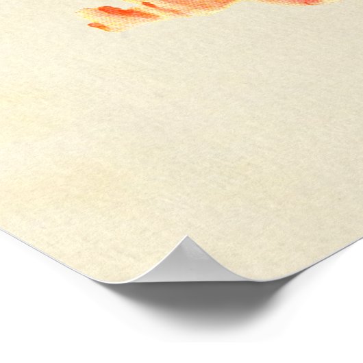 Rorschach Inkblot Test Fun Art Poster (Hoek)