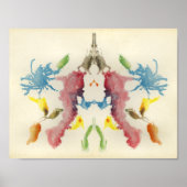 Rorschach Inkblot Test Fun Art Poster (Voorkant)