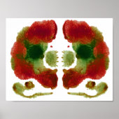 Rorschach Inkblot Test Fun Art Poster (Voorkant)