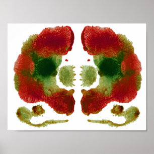 Rorschach Inkblot Test Fun Art Poster