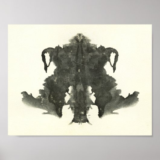 Rorschach Inkblot Test Fun Art Poster (Voorkant)
