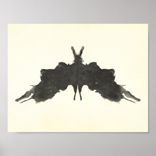 Rorschach Inkblot Test Fun Art Poster (Voorkant)