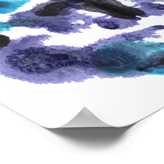 Rorschach Inkblot Test Fun Art Poster (Hoek)
