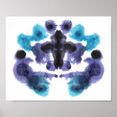Rorschach Inkblot Test Fun Art Poster (Voorkant)