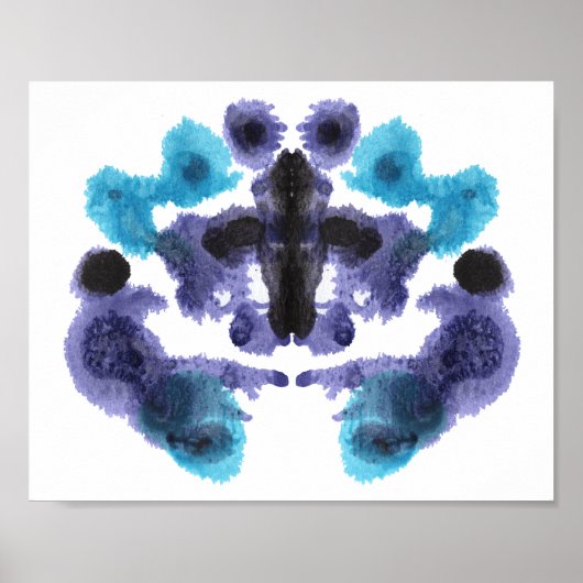 Rorschach Inkblot Test Fun Art Poster (Voorkant)