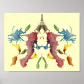 Rorschach Inkblot Test Fun Art Poster (Voorkant)