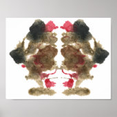 Rorschach Inkblot Test Fun Art Poster (Voorkant)
