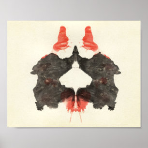 Rorschach Inkblot Test Fun Art Poster