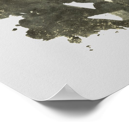 Rorschach Inkblot Test Fun Art Poster (Hoek)