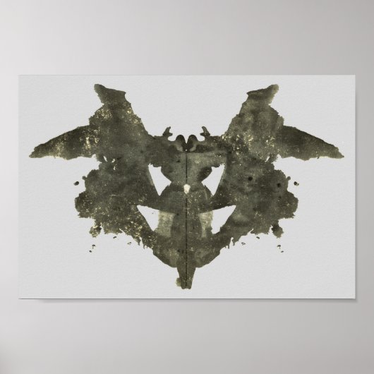 Rorschach Inkblot Test Fun Art Poster (Voorkant)