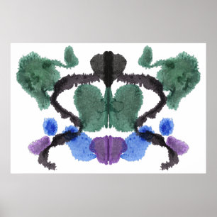 Rorschach Inkblot Test Fun Art Poster