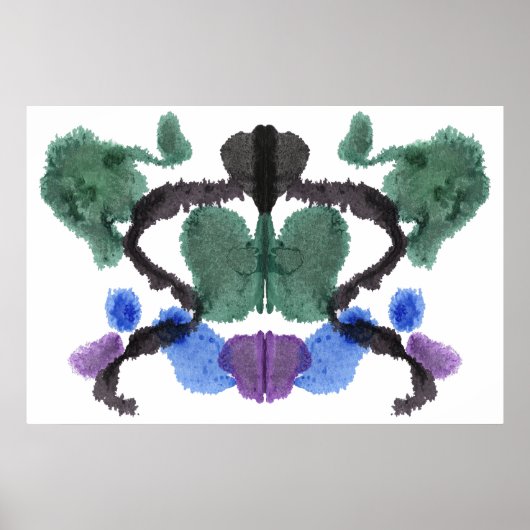 Rorschach Inkblot Test Fun Art Poster (Voorkant)