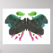 Rorschach Inkblot Test Fun Art Poster (Voorkant)