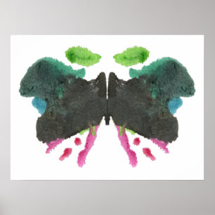 Rorschach Inkblot Test Fun Art Poster