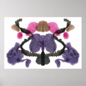 Rorschach Inkblot Test Fun Art Poster (Voorkant)