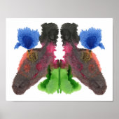 Rorschach Inkblot Test Fun Art Poster (Voorkant)