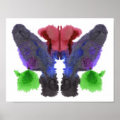 Rorschach Inkblot Test Fun Art Poster (Voorkant)