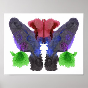 Rorschach Inkblot Test Fun Art Poster