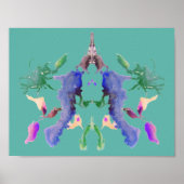 Rorschach Inkblot Test Fun Art Poster (Voorkant)
