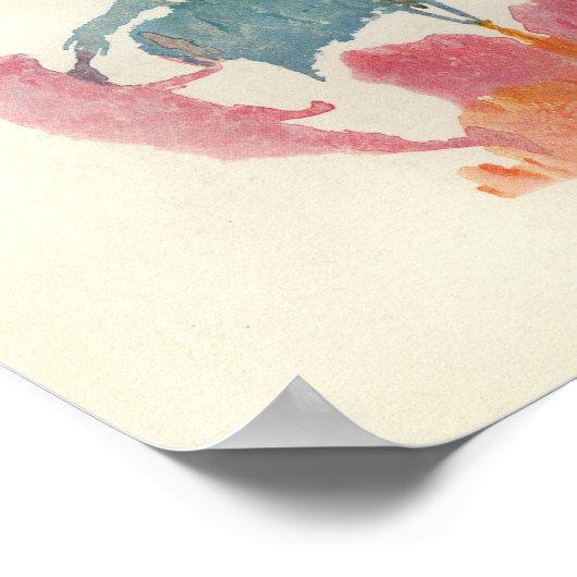 Rorschach Inkblot Test Fun Art Poster (Hoek)