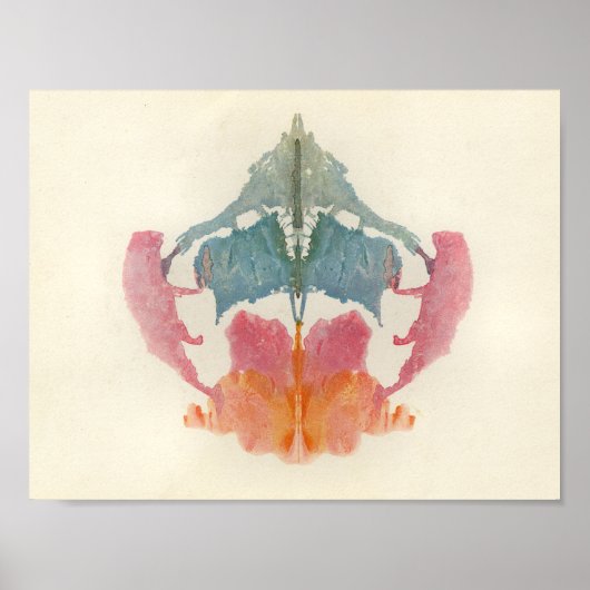 Rorschach Inkblot Test Fun Art Poster (Voorkant)
