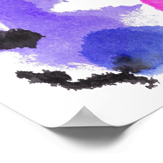 Rorschach Inkblot Test Fun Art Poster (Hoek)