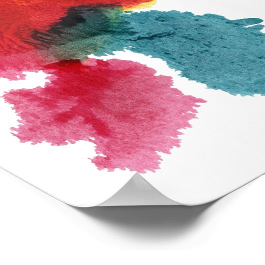 Rorschach Inkblot Test Fun Art Poster (Hoek)