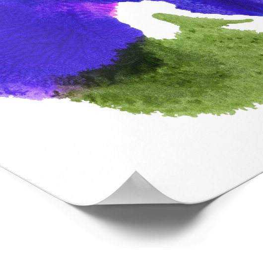 Rorschach Inkblot Test Fun Art Poster (Hoek)