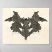 Rorschach Inkblot Test Fun Art Poster (Voorkant)