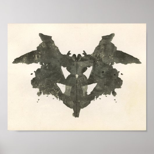 Rorschach Inkblot Test Fun Art Poster (Voorkant)