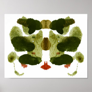 Rorschach Inkblot Test Fun Art Poster