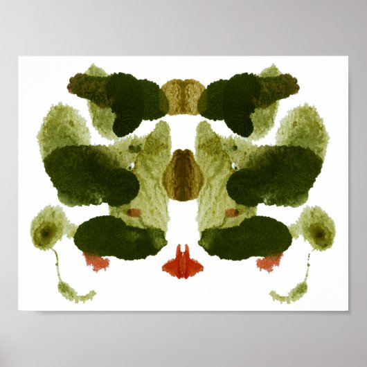 Rorschach Inkblot Test Fun Art Poster (Voorkant)