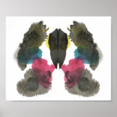 Rorschach Inkblot Test Fun Art Poster (Voorkant)