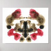 Rorschach Inkblot Test Fun Art Print (Voorkant)