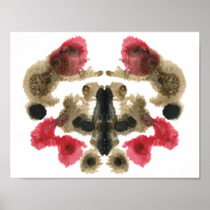 Rorschach Inkblot Test Fun Art Print