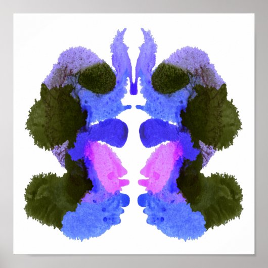 Rorschach Inkblot Test Fun Art Print (Voorkant)