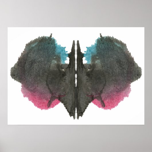 Rorschach Inkblot Test Fun Art Print (Voorkant)