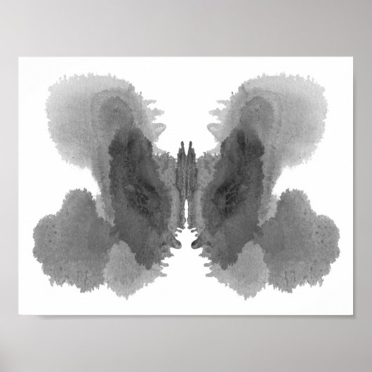 Rorschach Inkblot Test Fun Art Print (Voorkant)