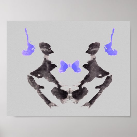 Rorschach Inkblot Test Fun Art Print (Voorkant)