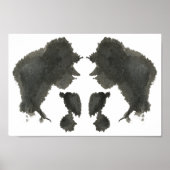 Rorschach Inkblot Test Fun Art Print (Voorkant)