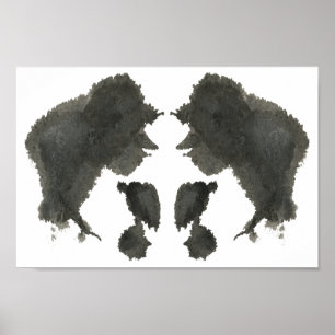 Rorschach Inkblot Test Fun Art Print