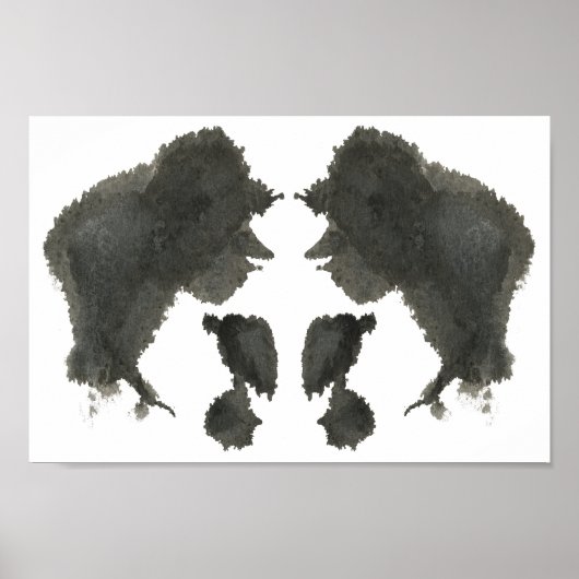 Rorschach Inkblot Test Fun Art Print (Voorkant)