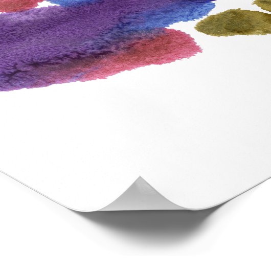 Rorschach Inkblot Test Fun Art Print (Hoek)