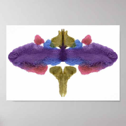 Rorschach Inkblot Test Fun Art Print (Voorkant)
