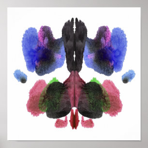 Rorschach Inkblot Test Fun Art Print