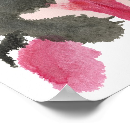 Rorschach Inkblot Test Fun Art Print (Hoek)