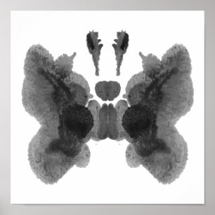 Rorschach Inkblot Test Fun Art Print