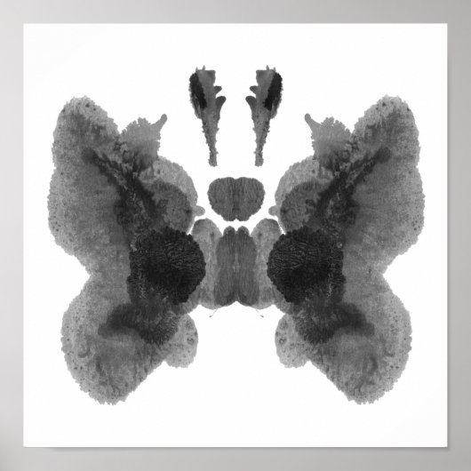 Rorschach Inkblot Test Fun Art Print (Voorkant)